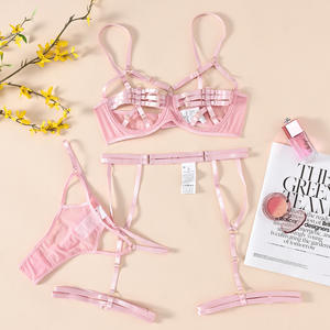 New Fashion Charm Sexy Lingerie Strap Complex Heavy Process Mature Women <b>Half</b> <b>Slips</b> Firm Shapewear Set - Product Image 6