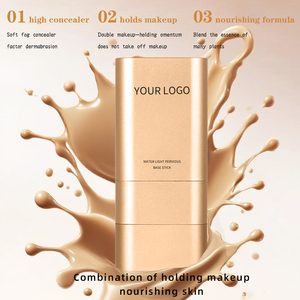 OEM ODM Custom Logo High Quality <strong>Concealer</strong> Foundation Balm Stick Base Face Makeup With Luxury Gold Packaging And Brush - Product Image 2