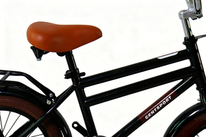 <span class=keywords><strong>Bicicleta</strong></span> Infantil <span class=keywords><strong>Vintage</strong></span> 2026 de 16 Pulgadas con Cuadro de Acero, Llantas de Aleación de Aluminio, Neumáticos Negros y Marrones, Ruedas de Entrenamiento, Portaequipajes Delantero/Trasero - Product Image 6