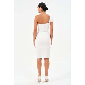 Haut décontracté pour femme DANS, couleur écru, coupe classique, tissu doux et design confortable, disponible en tailles 38-42 - Product Image 2