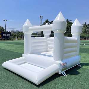 Château gonflable <span class=keywords><strong>de</strong></span> videur <span class=keywords><strong>de</strong></span> maison <span class=keywords><strong>de</strong></span> rebond <span class=keywords><strong>de</strong></span> mariage blanc - Product Image 6