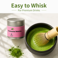 Poudre de thé vert Matcha de qualité cérémonielle à marque privée, thé biologique vapeurisé en gros pour les boissons à base de thé