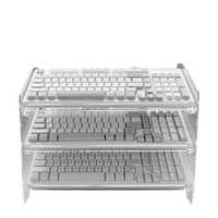 Support d'affichage de clavier en acrylique personnalisé, organisateur multicouche pour claviers mécaniques, support de bureau compact