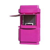 Kiosque de Vente Alimentaire Ambulant Durable en Fibre de Verre (FRP/GRP) – Stand Mobile Extérieur Portatif Pliable pour Stockage Alimentaire
