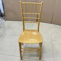 Chaises de mariage de luxe de haute qualité à prix avantageux, vente chaude, chaise Chiavari blanche dorée brillante