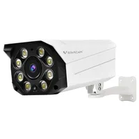 Vstarcam 1080P POE屋外セキュリティカメラキット監視システム赤と青のアラームライトIPカメラ