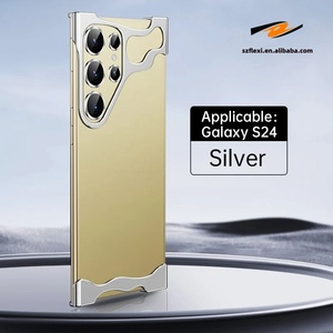 Coque de téléphone <span class=keywords><strong>nue</strong></span> sans monture en métal aluminium anti-collision avec film d'objectif pour Samsung Galaxy S23 Ultra S24 Ultra S24Plus étui pare-chocs - Product Image 5