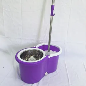 purple two in one wet dry mop floor cleaning mother's gift kitchen dust clean tool mop
