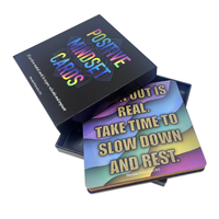 Vente en gros de cartes de jeu holographiques carrées de haute qualité avec bords en feuille d'or, cartes de tarot