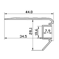 Profilé led pour nez d'escalier profilé de canal led en aluminium