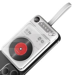 热门趋势 20000mAh 无线充电移动电源 智能大容量手机充电器 户外便携式显示屏（带电缆） - Product Image 1