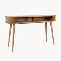 Tables consoles en bois massif pour entrée Table console étroite en bois avec tiroir moderne pour salon couloir