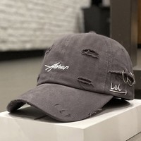Casquette de baseball ajustée rétro vintage délavée et vieillie, 100 % coton, profil bas, avec logo personnalisé, vente en gros