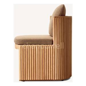 Salon de luxe moderne style méditerranéen chaises de jardin empilées pour l'extérieur meubles fauteuils en rotin imperméable - Product Image 4