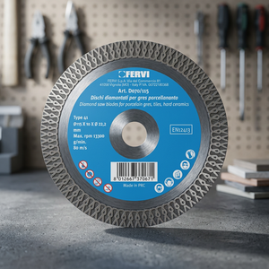 Disques de coupe diamantés FERVI professionnels en acier rapide, diamètre 115 mm, 13300 tr/min, alliage DISCHI DIAMANTATI pour GRES PORCELLANATO - Product Image 3