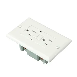 15/20a Gfci Duplex Uitlaat Tamper/Weerbestendig Met Led-Indicator, Wandplaat Inbegrepen Stopcontact