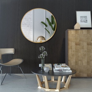Wall <b>Mirror</b> New Decorative <b>Mirror</b> Custom Durable Round clear Hot Sell Silver <b>Mirror</b> Can Be Used in Bathroom Living Room Indoor - Product Image 6