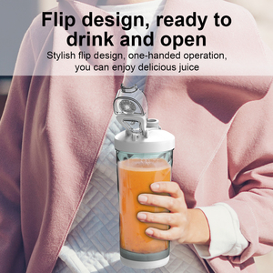 Blender portable 600 ml grande capacité, rechargeable par USB, avec matériau Tritan sans BPA, OEM/ODM pour les voyages et la maison - Product Image 4