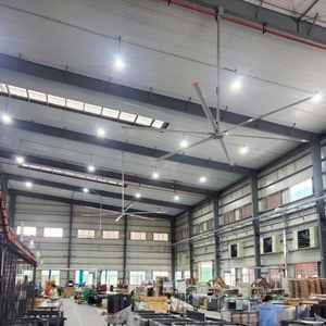 Ventilateur de plafond industriel HVLS à moteur à aimant permanent 220V AC, grand diamètre, pour usage agricole et commercial, système de ventilation à haute performance de refroidissement - Product Image 3