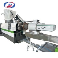 Compacteur horizontal à double étage pour film plastique HDPE SJ130, capacité de 450 à 550 kg/h, avec machine de granulation à découpe frontale par matrice annulaire à eau