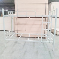 Lit superposé double convertible en métal moderne et pas cher, pliable avec glissière, pour la maison, l'appartement, l'école, le dortoir, l'hôtel, la chambre à coucher, les enfants et les adultes