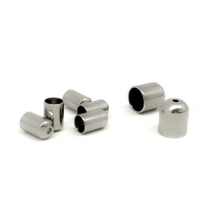 Manchon tubulaire en acier inoxydable Anno Jewelry 6 mm lisse, composants de bijouterie pour la fabrication de bracelets et colliers DIY - Product Image 1