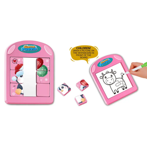 Trẻ em giáo dục sớm Câu Đố nam châm tùy chỉnh phim hoạt hình chim cánh cụt động vật đồ chơi câu đố 3x3 di chuyển trò chơi câu đố trượt - Product Image 5