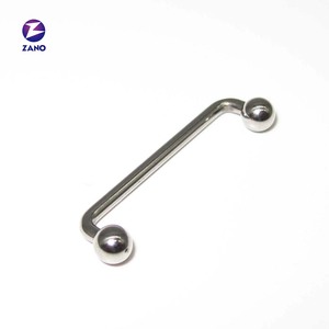 Barbell en titane G23 plaqué or, style vintage, pour piercing corporel, idéal pour fiançailles, fêtes et mariages, surface plate, très poli, calibre 16 - Product Image 5