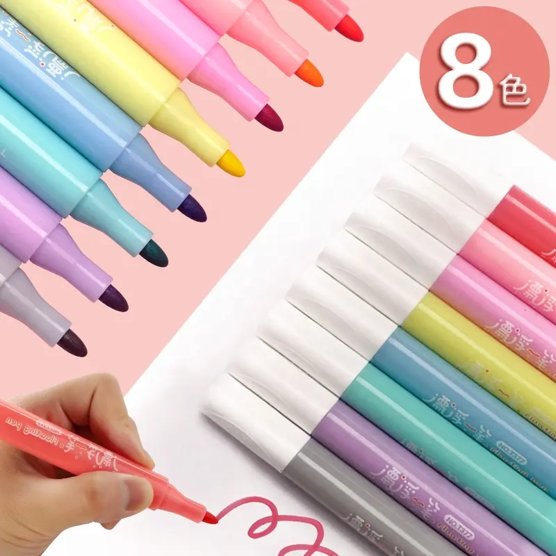 Ready to Ship Floating painting marker pens 8 colors magical gift custom marker 3D pen stationery set drawing doodle kids colori