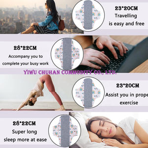 Ensemble de 7 pièces (6 coussinets + sac) tampon d'incontinence menstruelle antibactérien en graphène pour femme <span class=keywords><strong>lavable</strong></span> protège-slip réutilisable serviette hygiénique post-partum - Product Image 4