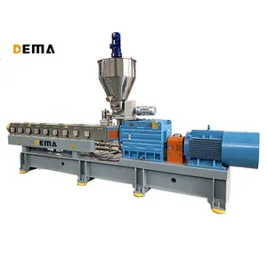 WPC Granules Production Twin Screw Pelletizing Machine PP|PE Wood Plastic Composite Pelleting Extruder Granulator