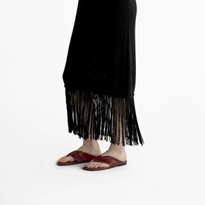 Chanclas de Verano de Diseño Sueco, Resistentes, de Cuero Genuino, con Punta Cuadrada, para Exteriores - Product Image 6