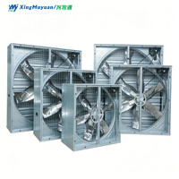Ventilateur d'extraction axial en acier de 54 pouces, type boîte murale, extracteur d'air industriel pour le refroidissement des serres avicoles