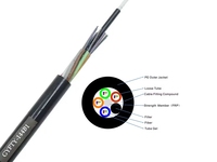 Câble de fibre optique souterrain FTTH HODNAO GYFTY 24 cœurs non métallique non blindé, câble multicœur, gaine simple, certifié CE