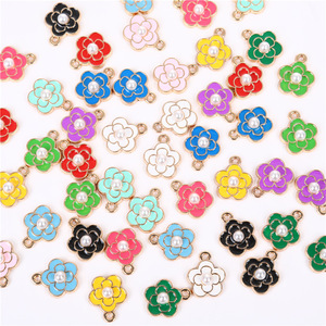 จี้รูปดอกพลัมประดับมุก 12 สี แบบฝังขอบ สำหรับทำเครื่องประดับ DIY สร้อยข้อมือ สร้อยคอ - Product Image 3