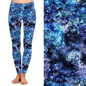 Leggings pour femmes imprimés effet néon artistique années <span class=keywords><strong>80</strong></span>, doux comme du beurre, extensibles, tricotés, vente en gros d'usine, impression personnalisée - Product Image 4