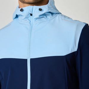 Veste de sport coupe-vent pour homme de haute qualité, deux couleurs, réfléchissante, personnalisable, deux poches, ensemble de <span class=keywords><strong>jogging</strong></span> pour homme pour l'extérieur - Product Image 3