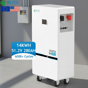 51.2V 280Ah House <b>Battery</b> 48V 14Kwh Home Energy Storage System Solar Power Wall Lithium Ion <b>Batteries</b> Pack with Wheels - Product Image 2