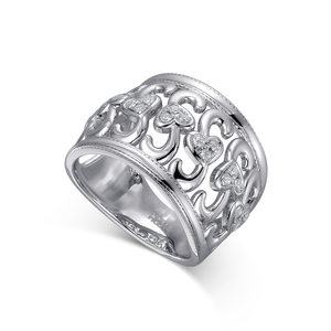 Anillo Vintage de Oro de 18K con Corazón en Espiral de 0.243ct, Exquisito, para Aniversario ROMANTIQUE - Product Image 6