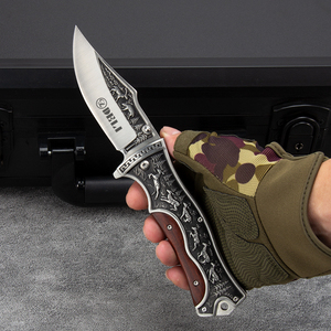 Couteau pliant suisse en acier inoxydable robuste couteau tactique <span class=keywords><strong>de</strong></span> <span class=keywords><strong>chasse</strong></span> à haute dureté pour le camping en plein air - Product Image 6