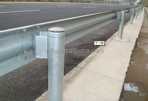 Barriere Stradali in Acciaio Zincato di Alta Qualità, Guardrail a Profilo W, Barriere per il Traffico - Product Image 5