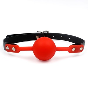 Juguetes sexuales, juguetes de bondage SM, mordedores, bolas bucales de silicona sólida, accesorios para parejas adultas totalmente de silicona - Product Image 3