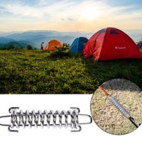 Sangle en peau de chien Pare-soleil à ressort absorbant les chocs Tendeur de boucle de fixation de corde de tente en acier lourd