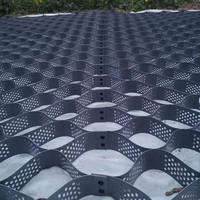 Géocell en nid d'abeille HDPE de haute qualité 50-300 mm, géogrille, géotextile pour la protection des pentes extérieures et le renforcement des routes, grille à gazon