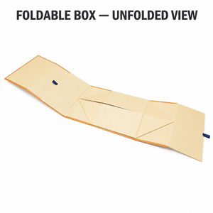 Boîte d'emballage cadeau artisanale personnalisée, style monobloc, sans colle, 7 panneaux, fermeture magnétique, pliable, emballage plat, fabrication OEM directe d'usine - Product Image 4