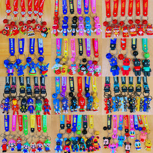 Lindo Llavero <span class=keywords><strong>de</strong></span> Silicona con Dibujos Animados Variados, Colgante para Bolsa y Set <span class=keywords><strong>de</strong></span> Regalo Promocional con Drenaje para Fanáticos del Anime, para Muñecas - Product Image 2