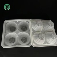 Boîtes à tartelettes multi-compartiments en PP, matériaux recyclés, emballage alimentaire pour épicerie, plateau à tartelettes