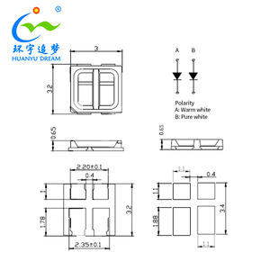 <span class=keywords><strong>Chip</strong></span> <span class=keywords><strong>LED</strong></span> CCT <span class=keywords><strong>SMD</strong></span> ajustable Luz azul baja RG0 <span class=keywords><strong>2835</strong></span> 3030 5050 K 2700K Chips <span class=keywords><strong>LED</strong></span> de alta eficiencia de luz para lámpara educativa - Product Image 3