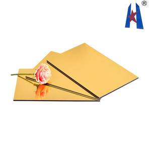 Panneaux composites Alucobond Blanc et Or, découpés à la machine, 4 mm, effet miroir doré, couleur <span class=keywords><strong>Maurice</strong></span>, liste de prix, revêtement <span class=keywords><strong>en</strong></span> Arabie Saoudite - Product Image 4