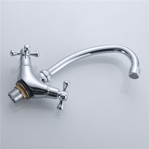 <span class=keywords><strong>ล้อ</strong></span>สองมือรูปแกะข้ามผสมปรับพื้นผิวก๊อกน้ำโครเมี่ยม - Product Image 2